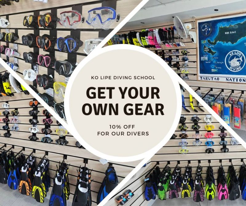 Biggest dive retail store in Koh Lipe Ko Lipe Diving School